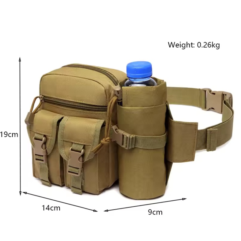 야외용 허리 가방 남성용 전술용 물병 방수 가방 위장  - Outdoor Hunting Belt 리뷰 및 가격