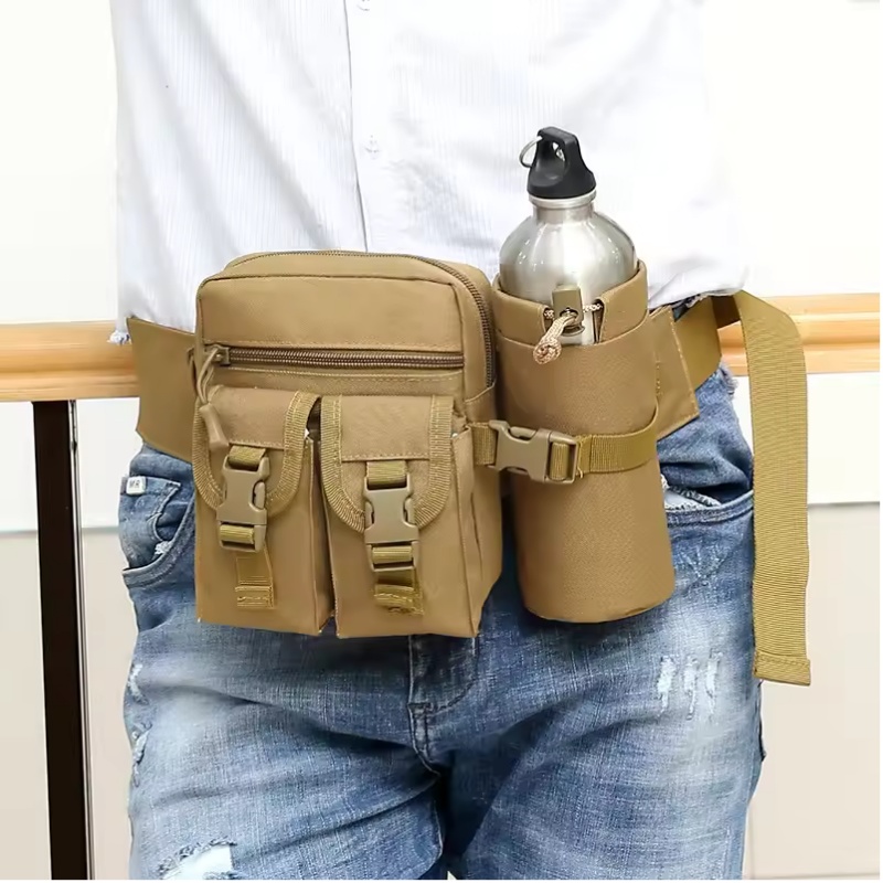야외용 허리 가방 남성용 전술용 물병 방수 가방 위장  - Outdoor Hunting Belt 리뷰 및 가격