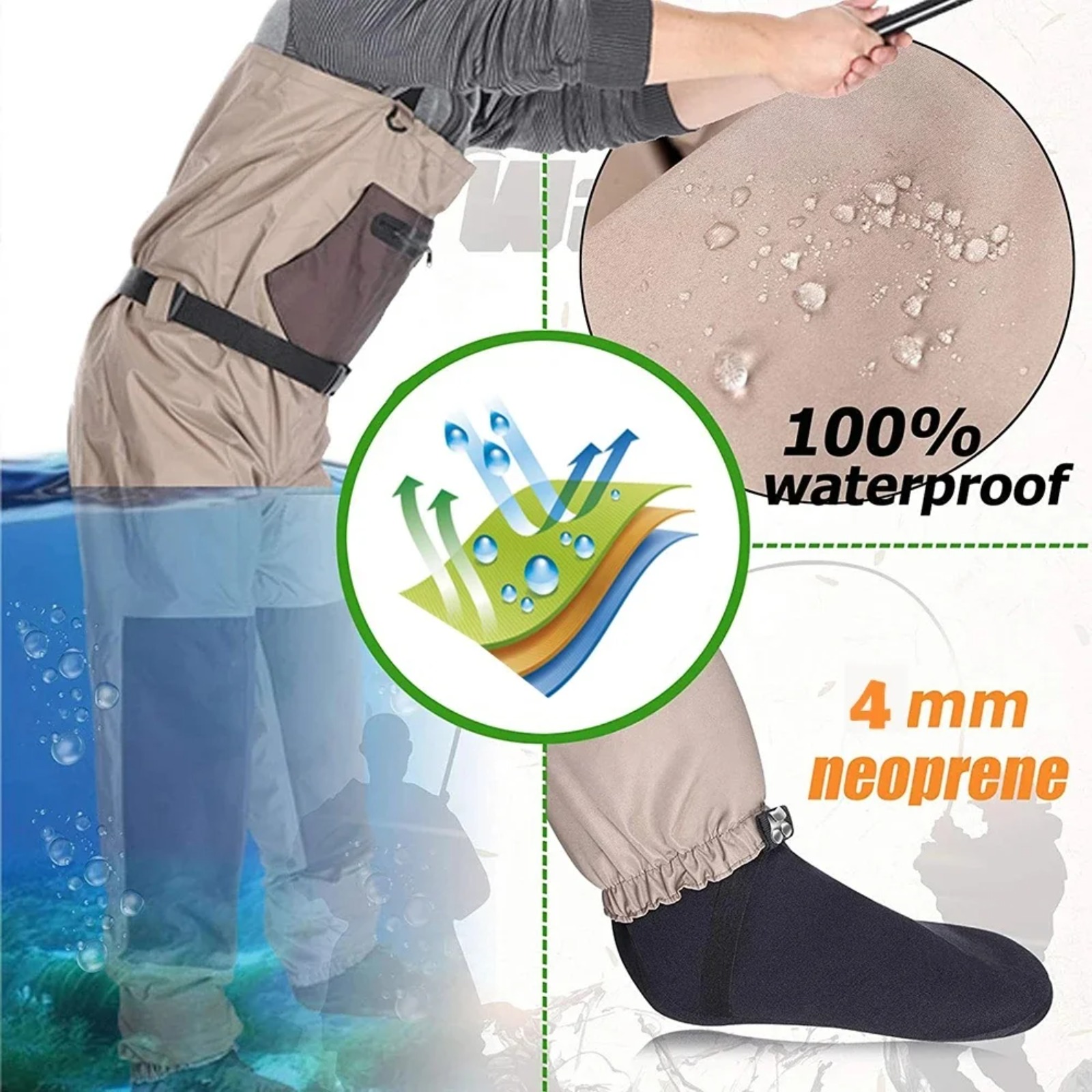 고츄어 남녀 공용 통기성 체스트 웨이더 3중 방수 플라 - Fishing Waders Breathable 리뷰 및 가격