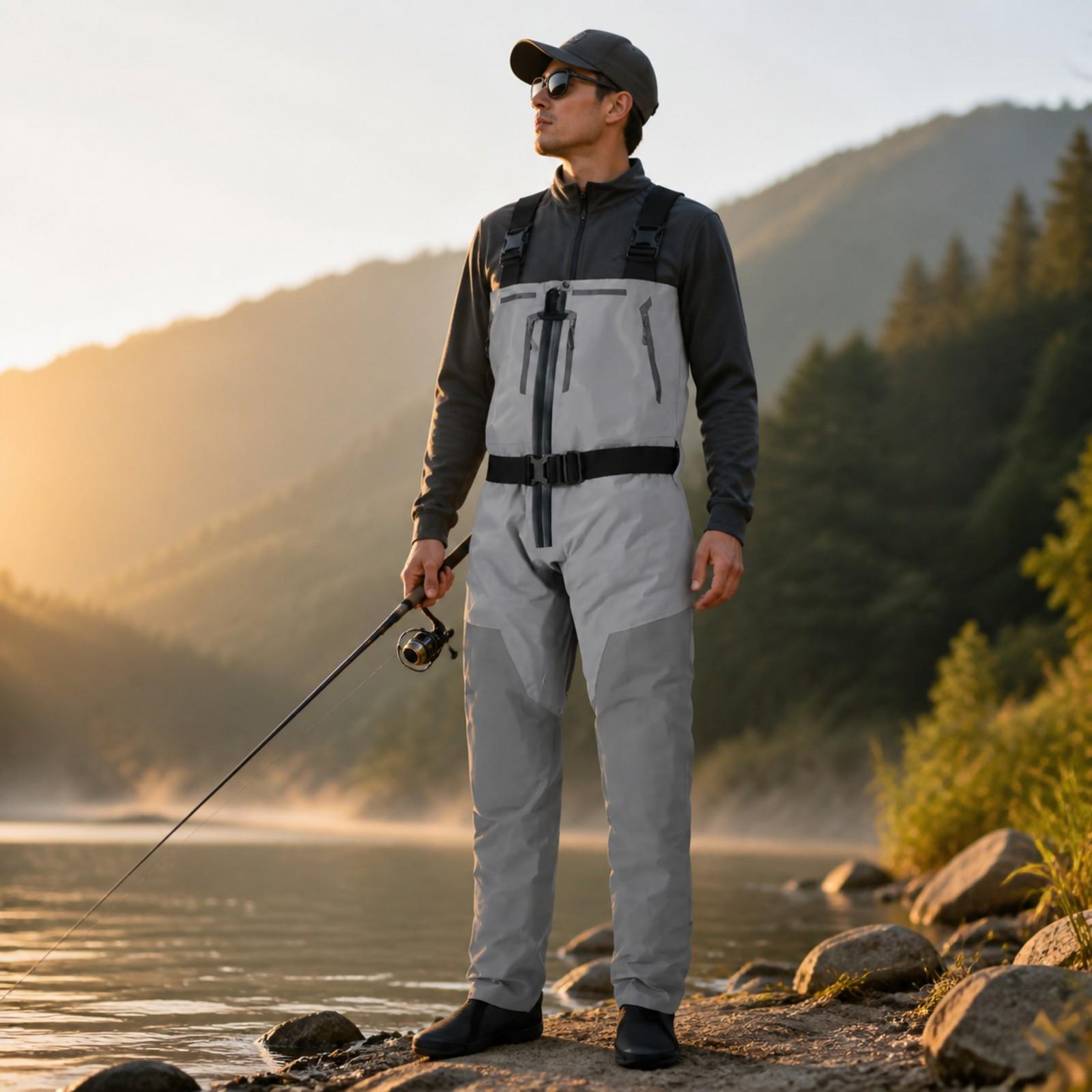 남성용 방수 낚시 웨이더, 통기성 나일론 체스트 웨이더 - Fishing Waders Breathable 리뷰 및 가격